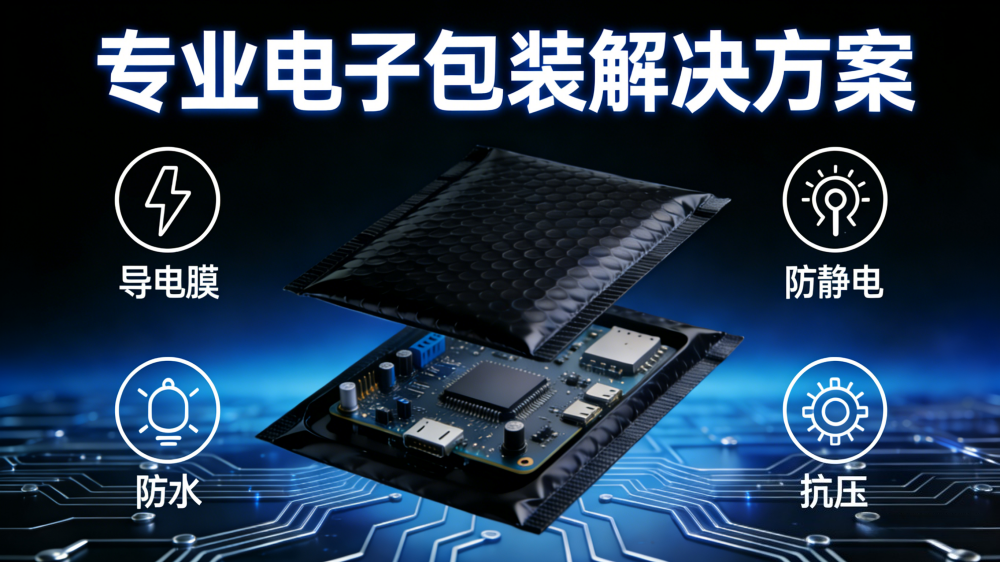 黑色导电膜气泡袋的制作工艺